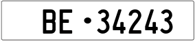 Trailer License Plate